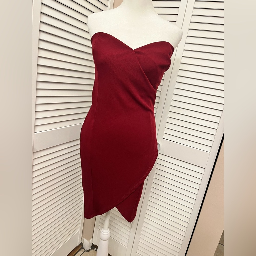 Deep Red Cocktail Dress
